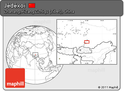 Blank Location Map of Jêdêxoi