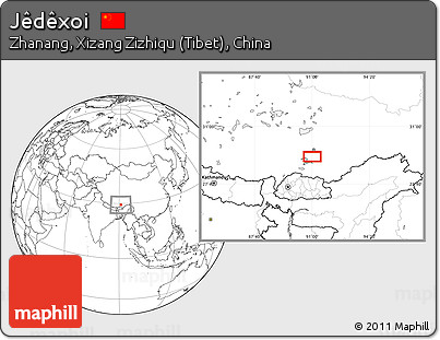 Blank Location Map of Jêdêxoi