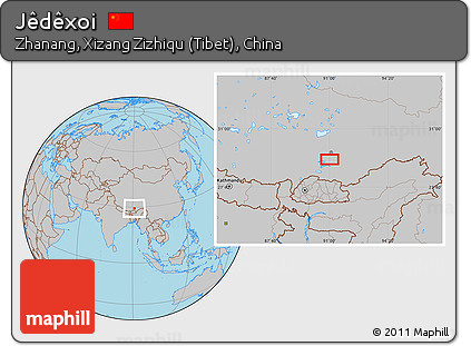 Gray Location Map of Jêdêxoi