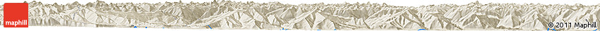 Shaded Relief Horizon Map of the Area around 29° 16' 6" N, 92° 43' 29" E