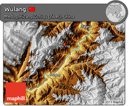 Physical Map of Wulang