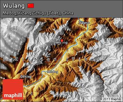 Physical Map of Wulang