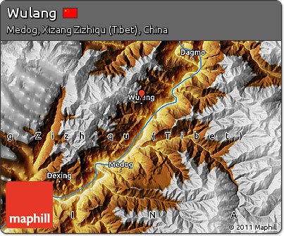 Physical Map of Wulang