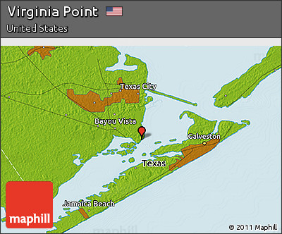 Physical 3D Map of Virginia Point