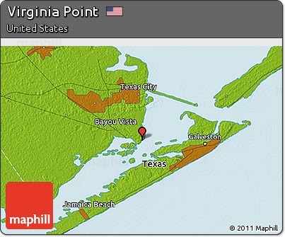 Physical 3D Map of Virginia Point