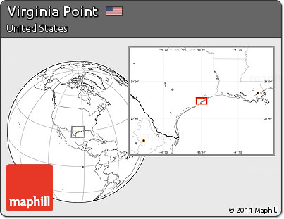 Blank Location Map of Virginia Point