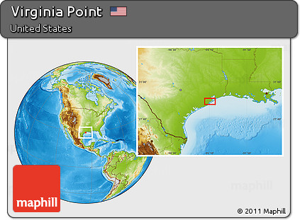 Physical Location Map of Virginia Point