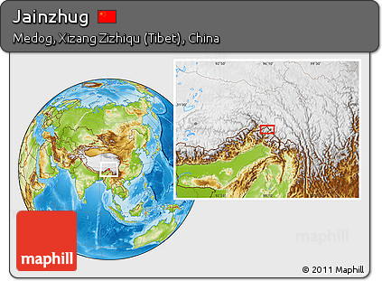 Physical Location Map of Jainzhug
