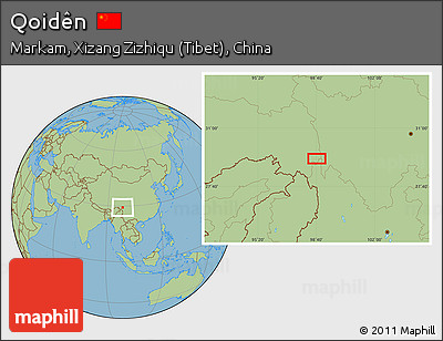 Savanna Style Location Map of Qoidên