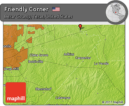 Physical 3D Map of Friendly Corner