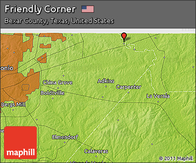 Physical 3D Map of Friendly Corner