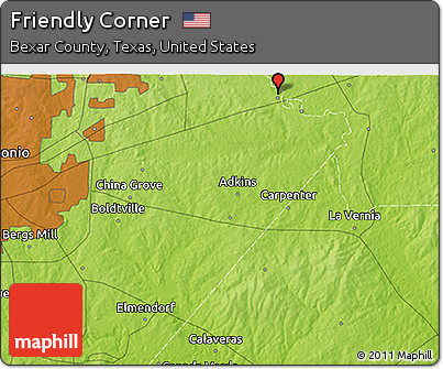 Physical 3D Map of Friendly Corner