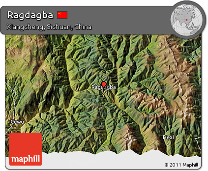 Satellite 3D Map of Ragdagba