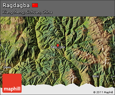 Satellite 3D Map of Ragdagba