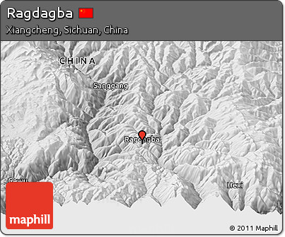 Physical Panoramic Map of Ragdagba