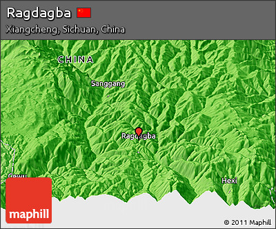 Political Panoramic Map of Ragdagba
