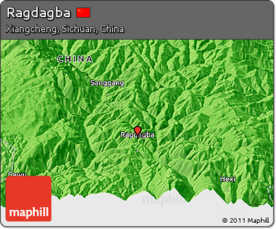 Political Panoramic Map of Ragdagba