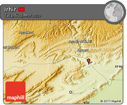Physical Map of Irhir