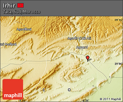 Physical Map of Irhir