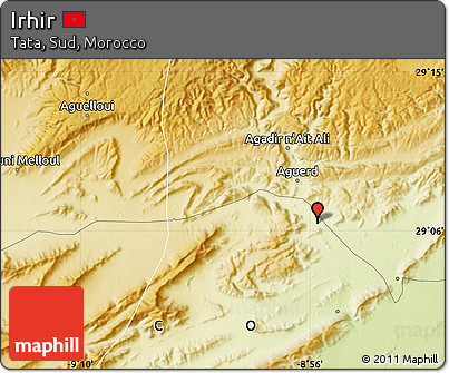 Physical Map of Irhir