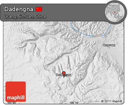 Physical Map of Dadengna