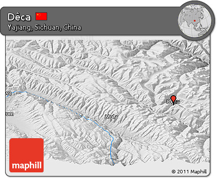 Physical Panoramic Map of Dêca