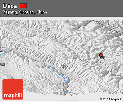 Physical Panoramic Map of Dêca