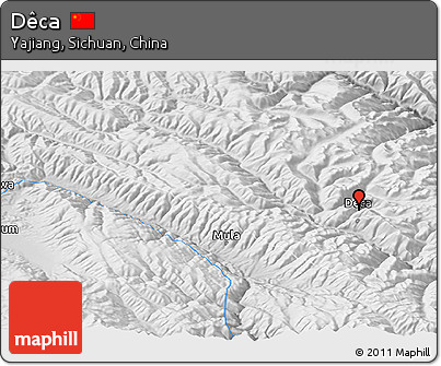 Physical Panoramic Map of Dêca