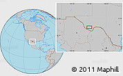 Gray Location Map of the area around 29° 44' 59" N, 103° 37' 30" W