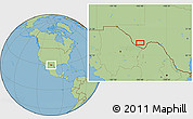 Savanna Style Location Map of the area around 29° 44' 59" N, 103° 37' 30" W