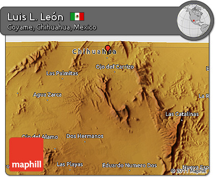 Physical 3D Map of Luis L. León