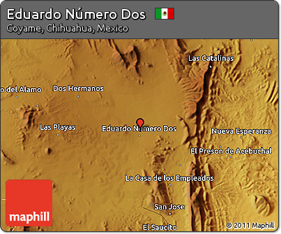 Physical 3D Map of Eduardo Número Dos