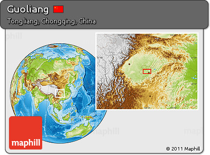 Physical Location Map of Guoliang
