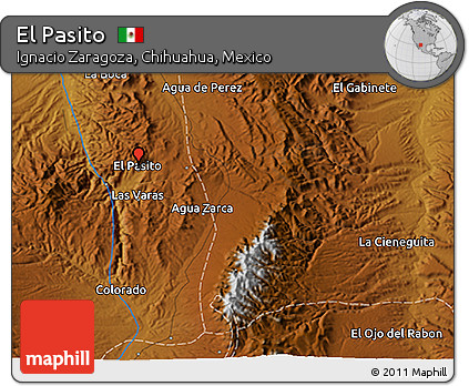Physical 3D Map of El Pasito