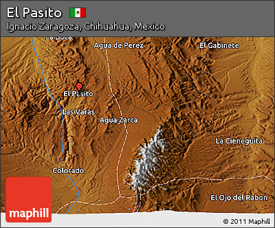 Physical 3D Map of El Pasito