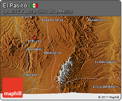 Physical 3D Map of El Pasito