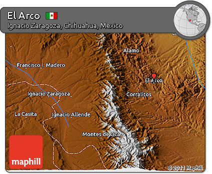 Physical 3D Map of El Arco