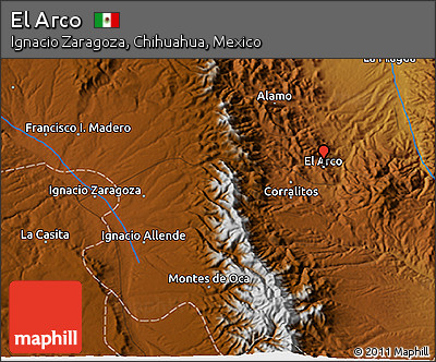 Physical 3D Map of El Arco