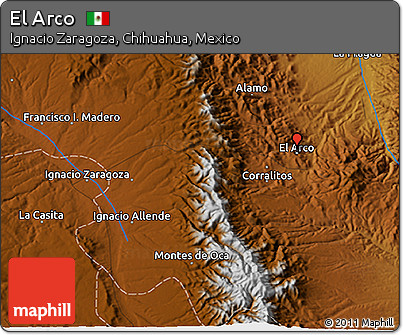 Physical 3D Map of El Arco