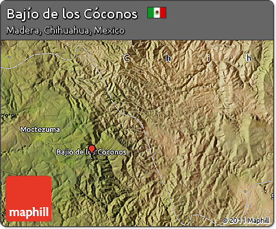 Satellite Map of Bajío De Los Cóconos
