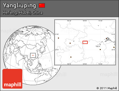 Blank Location Map of Yangliuping
