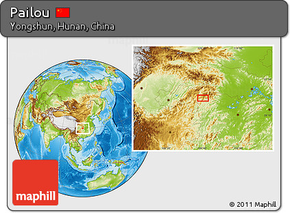 Physical Location Map of Pailou