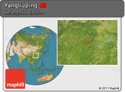 Satellite Location Map of Yangliuping