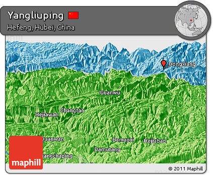 Political Panoramic Map of Yangliuping