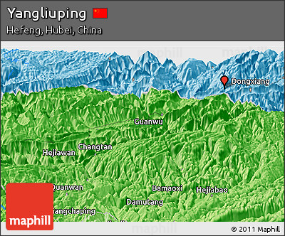 Political Panoramic Map of Yangliuping