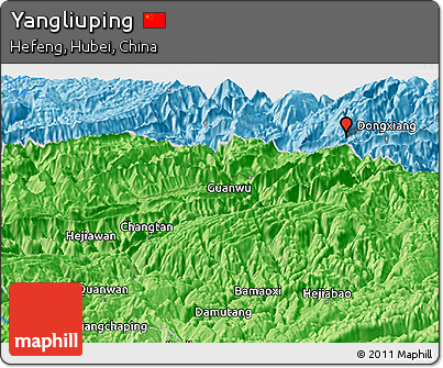 Political Panoramic Map of Yangliuping