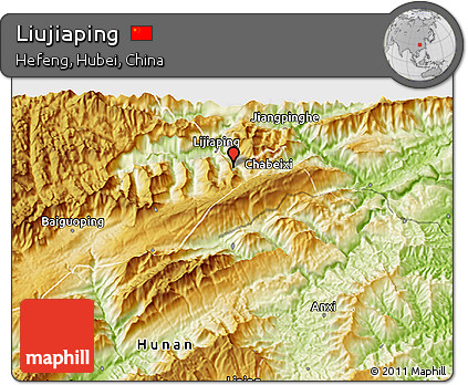 Physical 3D Map of Liujiaping