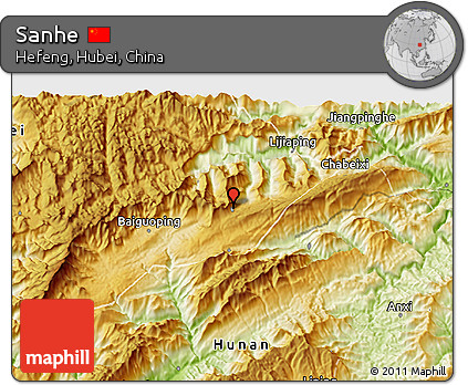 Physical 3D Map of Sanhe