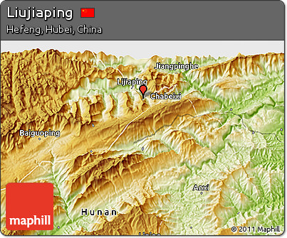 Physical 3D Map of Liujiaping