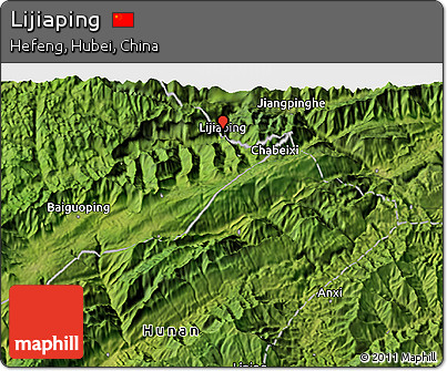 Satellite 3D Map of Lijiaping